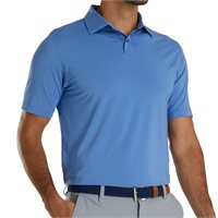View FootJoy Athletic Fit Solid Lisle Self Collar Previous Season Apparel Style Shirt Indigo