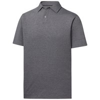 View FootJoy Athletic Fit Solid Lisle Self Collar Previous Season Apparel Style Shirt Heather Charcoal