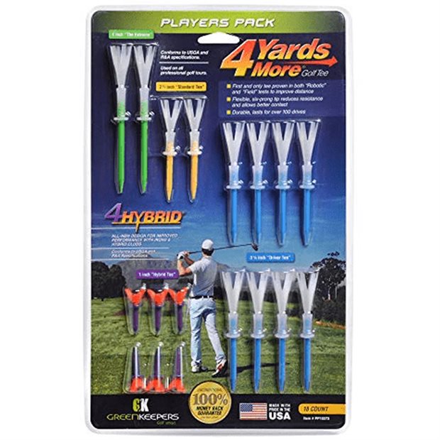 Accelerated Golf 4 Yards More Players Golf Tees - Assorted