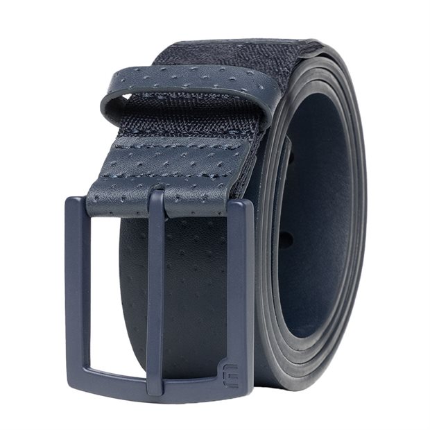 TravisMathew Pilatus 2.0 Leather Belts - Blue Nights - Size: 30w