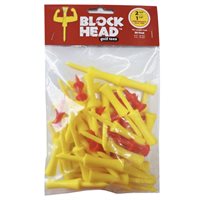 View Accelerated Golf Block Head Tees Golf Tees Red/Yellow