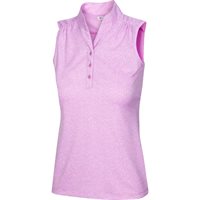 View Greg Norman Collection Heathered Dot Shirt Primrose