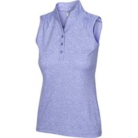View Greg Norman Collection Heathered Dot Shirt Sweet Iris