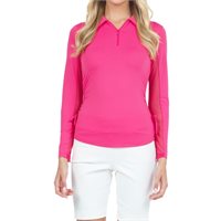 View IBKUL Adjustable Length Long Sleeve Zip Shirt Watermelon