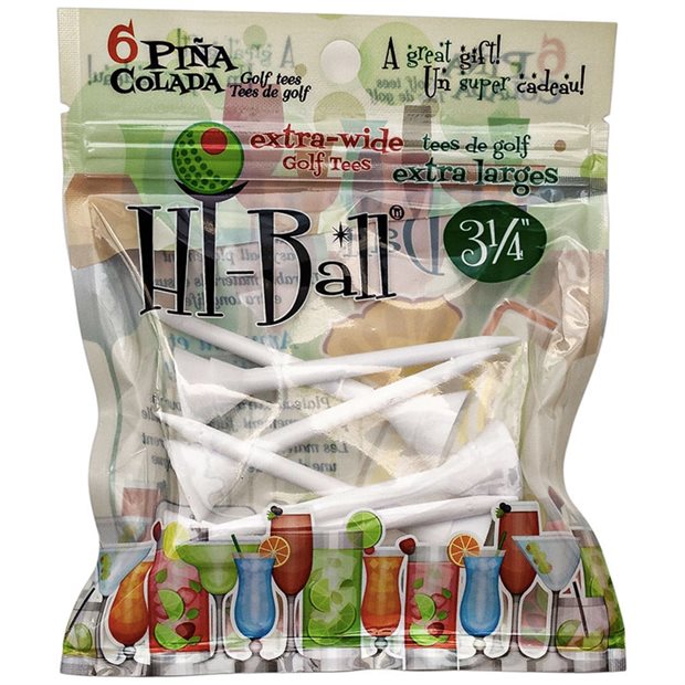 Accelerated Golf Hi-Ball Tees Golf Tees - White