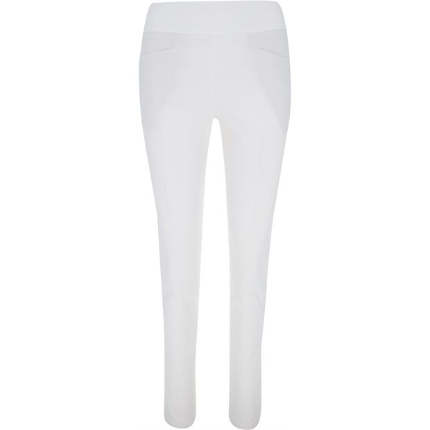 Ben Hogan Pull-On Ladies Flat Front Pants - Bright White - Size: S