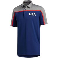View Adidas USA Shirt Dark Blue/Gray Four Melange