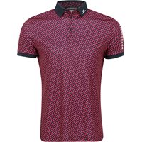 View J. Lindeberg Tour Tech Print '25 Shirt Tour Geo Navy