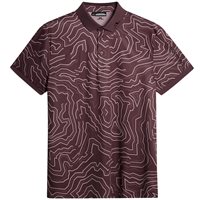 View J. Lindeberg Tour Tech Print Shirt Huckleberry