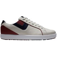 View FootJoy Links Previous Season Shoe Style Spikeless Bone/Burgundy/Navy