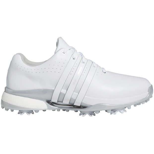 Adidas Tour360 BOOST Ladies Golf Shoes - White/White/Silver Metallic - Size: 8 M