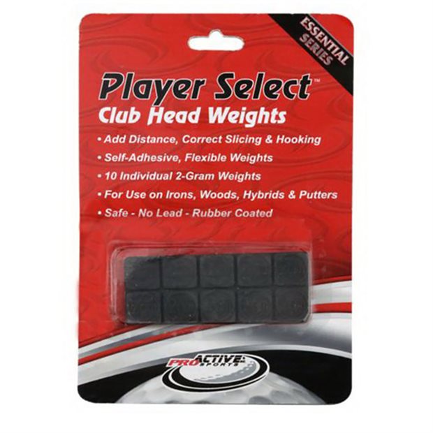 ProActive Sports Players Select Club Head Weights Swing Trainers Analyzers - Black