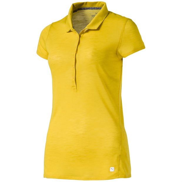 Puma Slim Stretch Ladies Polo Shirt - Sulphur - Size: S