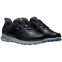 View FootJoy Stratos Previous Season Shoe Style Spikeless Black/Charcoal/Blue Jay