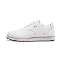 Puma Used Puma Avant Ladies Spikeless Golf Shoes - White/Deep Navy/Sand Dune - Size: 9.5 M