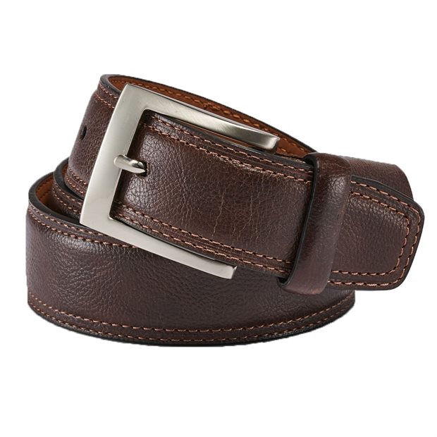 Gem-Dandy Leather Double Stitch - Brown - Size: 42w
