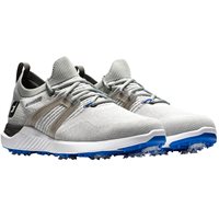 View FootJoy Hyperflex Yarn Previous Season Shoe Style Golf Shoe Gray/White/Blue