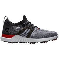 View FootJoy Hyperflex Yarn Previous Season Shoe Style Golf Shoe Grey/Charcoal/Red Laced