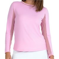 IBKUL Long Sleeve Crew Neck with Mesh Outerwear