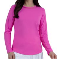 IBKUL Long Sleeve Crew Neck with Mesh