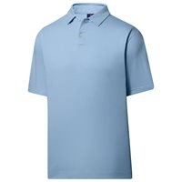View FootJoy Athletic Fit Solid Jersey Self Collar Previous Season Apparel Style Shirt Blue Haze