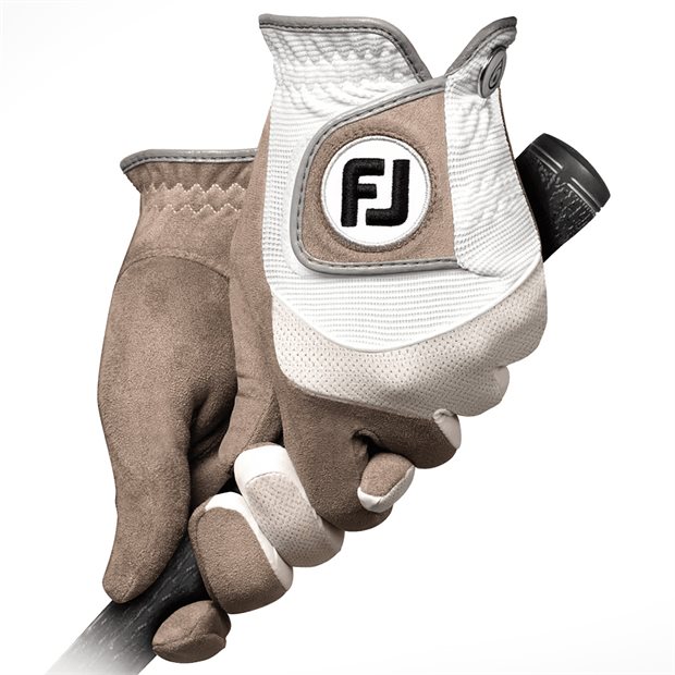 FootJoy Rain Grip Ladies Right Golf Glove - White/Gray S Regular