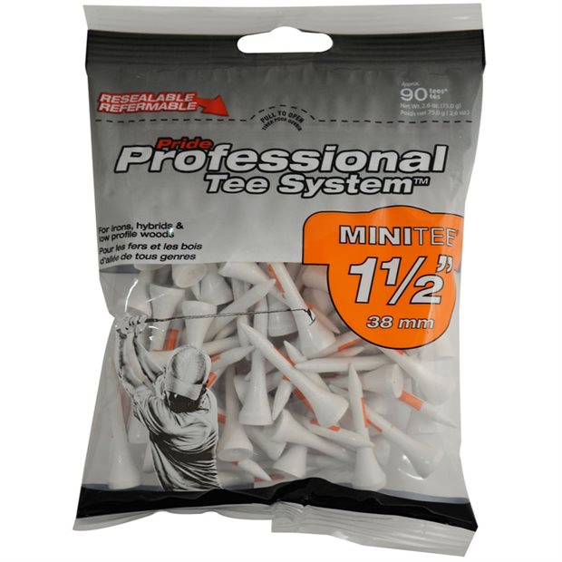 Pride PTS Minitee Golf Tees - White