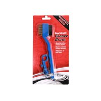 View ProActive Sports Dual Bristle Brush Bag/Cart Accessories Blue