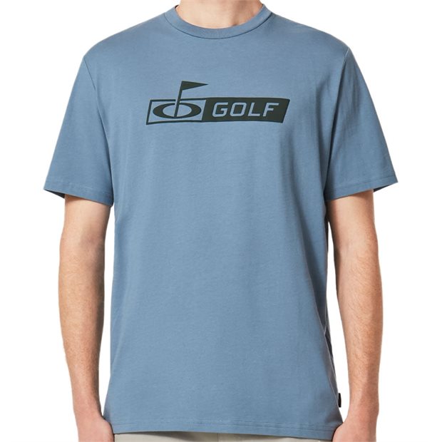 Oakley Flag T-Shirt - Copen Blue - Size: S