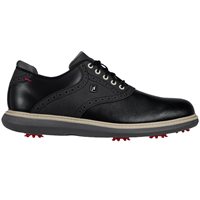 View FootJoy Traditions Classic Previous Season Shoe Style Golf Shoe Black/Black/Gray