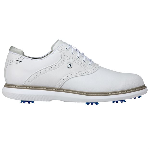 FootJoy Traditions Classic Previous Season Shoe Style Golf Shoes - 57903 - White/White/Gray - Size: 10.5 XW