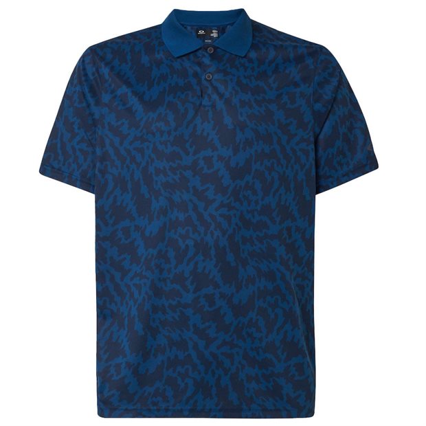 Oakley Freestyle Print RC Polo Shirt - Poseidon - Size: M