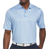 View Callaway All-Over Chevron Foulard Print Shirt Magnetic Blue