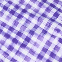 View IBKUL Gingham Check Long Sleeve Zip Mock Neck Shirt Lavender/White