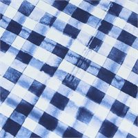 View IBKUL Gingham Check Long Sleeve Zip Mock Neck Shirt Navy/White