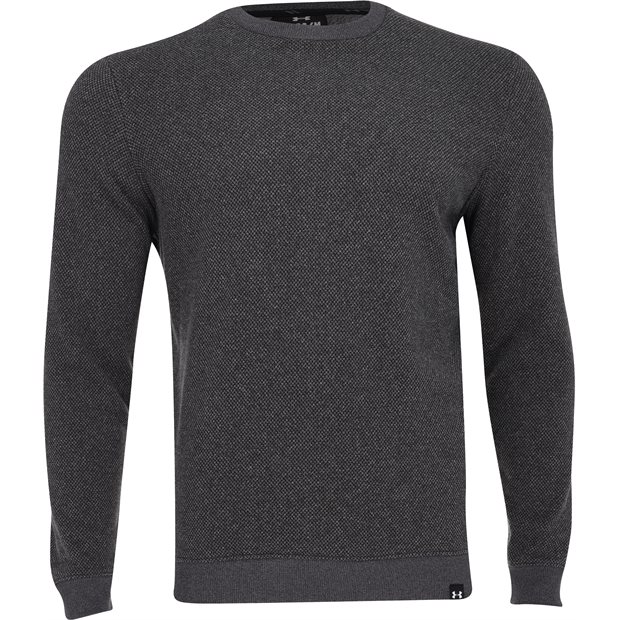 Under Armour UA Drive Storm SF Crew Top Pullover - Black Heather - Size: XXL