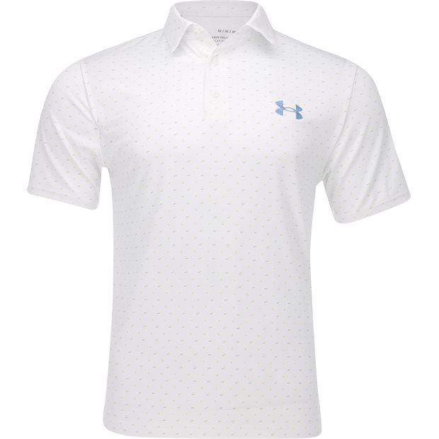 Under Armour UA Playoff 3.0 On Green Polo Shirt - White - Size: XXL