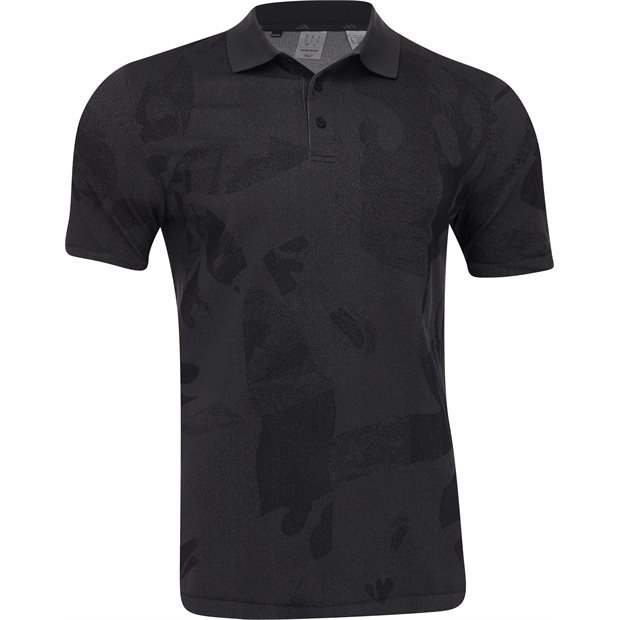 Adidas GO TO PrimeKnit Polo Shirt - Black - Size: L