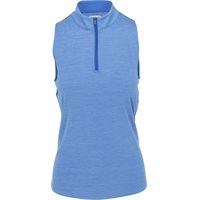 FootJoy Space Dye Racer Tank Previous Season Apparel Style Ladies Polo Shirt - Blue/Aqua - Size: M