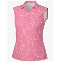 View Galvin Green Margie Sleeveless Ventil-8 PLUS Shirt Camillia Rose/White