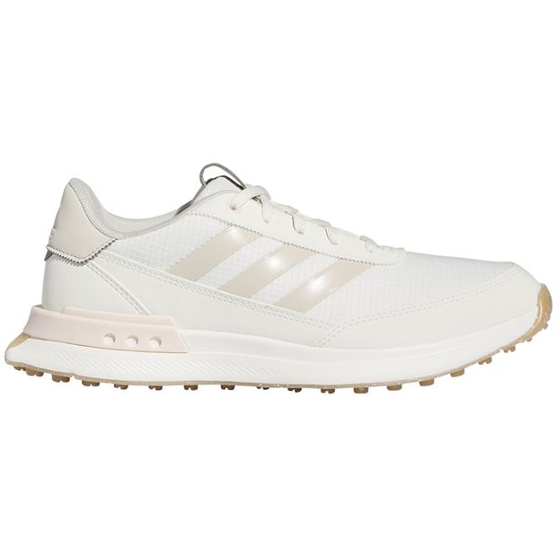 Adidas S2G SL 24 Ladies Spikeless Golf Shoes - Off White/Wonder Quartz/Aluminum - Size: 7 M