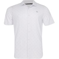 TravisMathew Set A Course Full Button Dress Shirt - White - Size: M