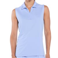 View Ben Hogan SL Ventilation Solid Zip Shirt Serenity