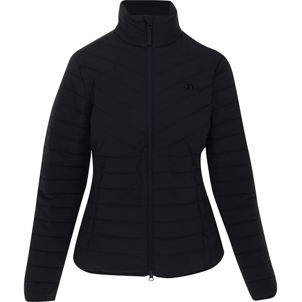 J. Lindeberg Marble Quilted Ladies Jacket - Black - Size: M