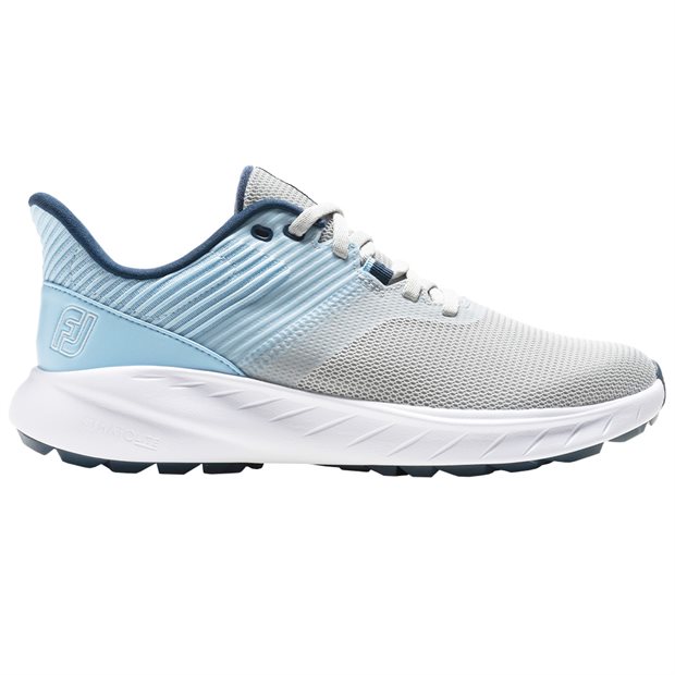 FootJoy FJ Flex SL Ladies Spikeless Golf Shoes - 95744 - Sky Blue/Ice/White - Size: 7 M