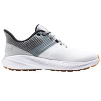 View FootJoy FJ Flex SL Previous Season Shoe Style Spikeless Heathered Olive/White