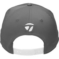 View TaylorMade Carlsbag Flatbill Snapback Golf Hat Gray
