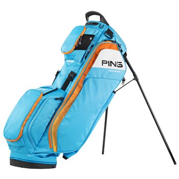 New Ping Hoofer 14 Stand Golf Bag Sky Blue Orange Stand at