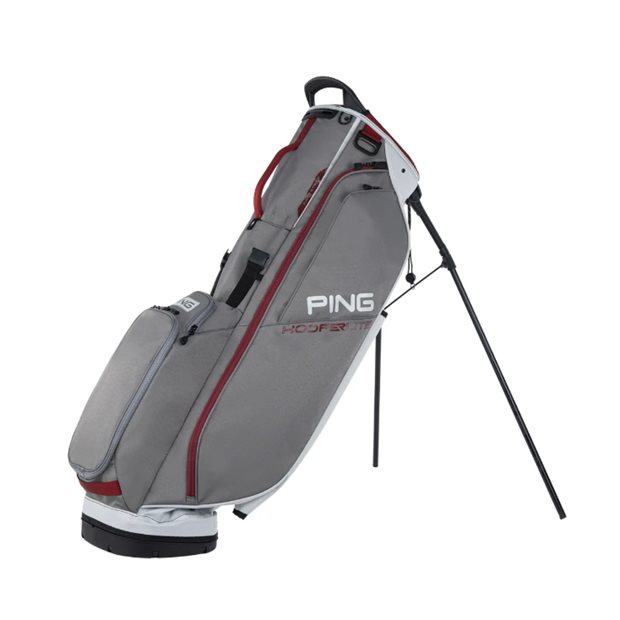 Ping HooferLite Stand Bag - Pewter Gray Deep Red