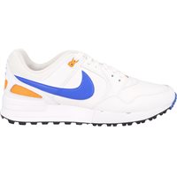 View Nike Air Pegasus 89 G Leather Spikeless White/Racer Blue/Orange Peel